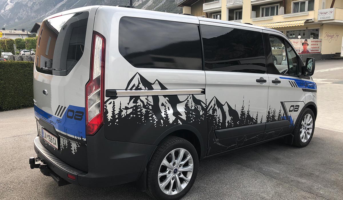 Ford Transit Custom Designbeklebung