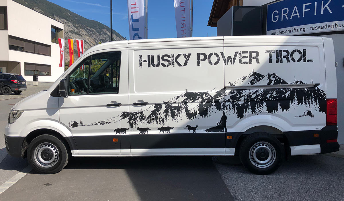 Husky Power Tirol Designbeklebung